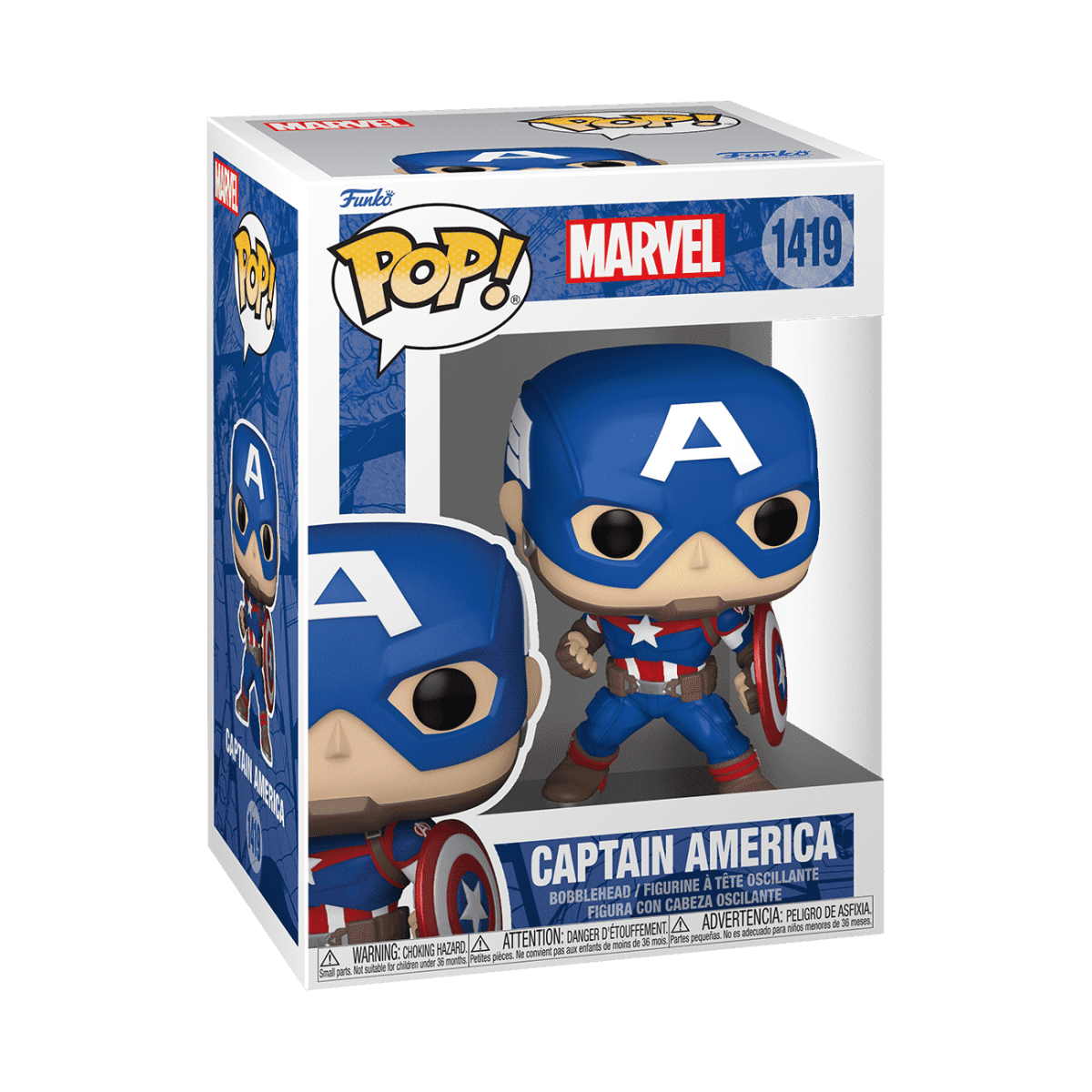 Pop! Captain America (Marvel New Classics) - Figurine Pop! Marvel - vue 2