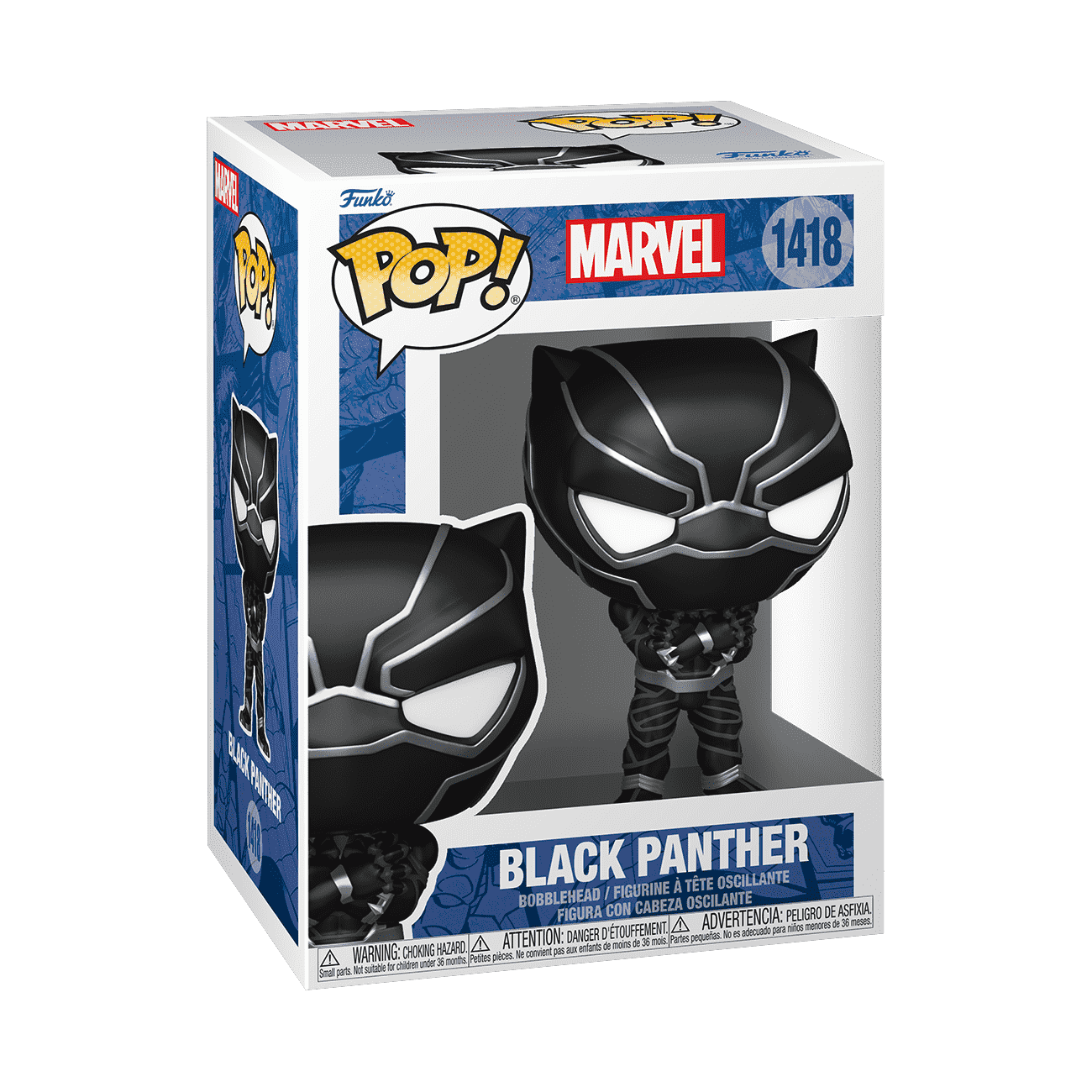 Pop! Black Panther (Marvel New Classics) - Figurine Pop! Marvel - vue 2
