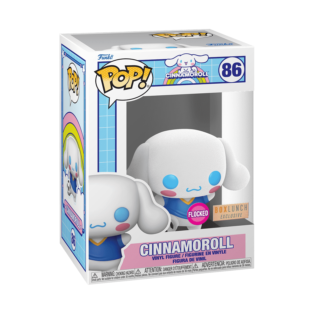 Pop! Cinnamoroll with Soccer Ball (Flocked) - Figurine Pop! Sanrio - vue 2