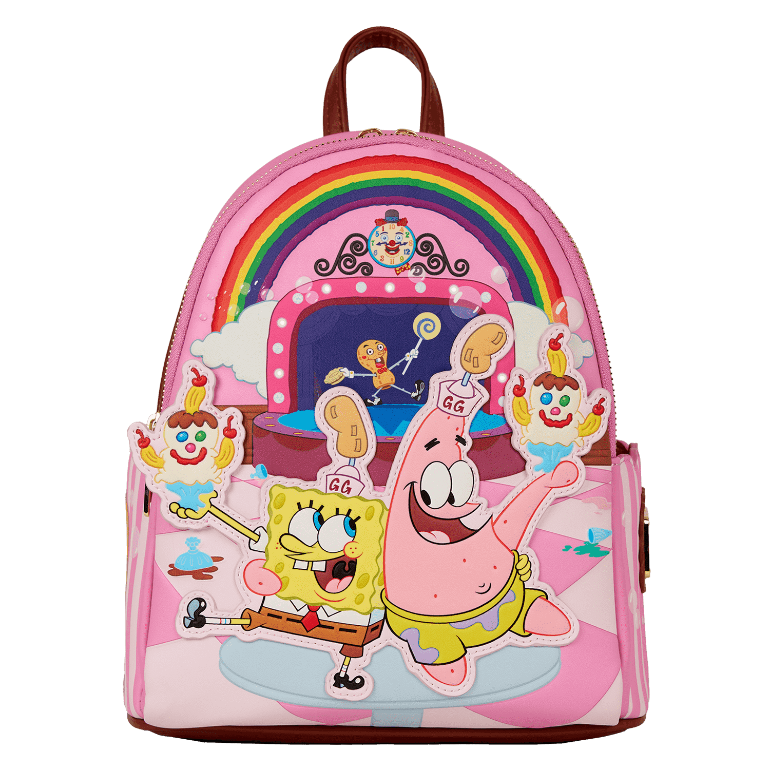 SpongeBob Squarepants & Patrick Star Goofy Goober Light Up Mini Backpack - Figurine Bags