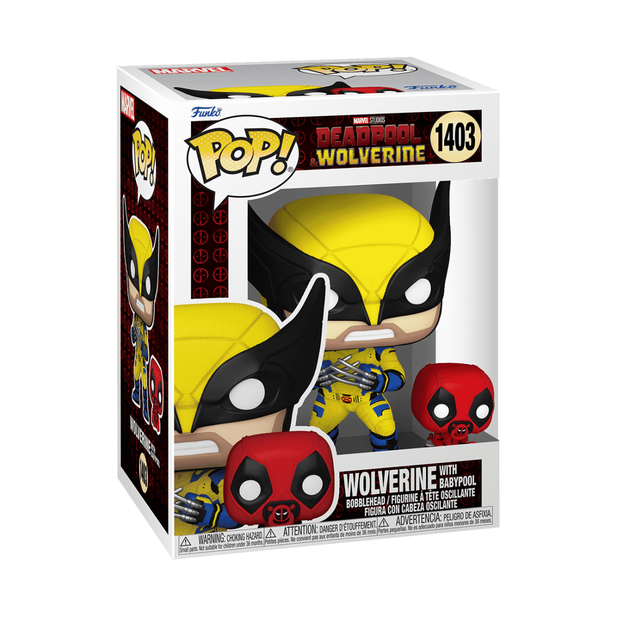 Pop! & Buddy Wolverine with Babypool - Figurine Pop! Marvel - vue 2
