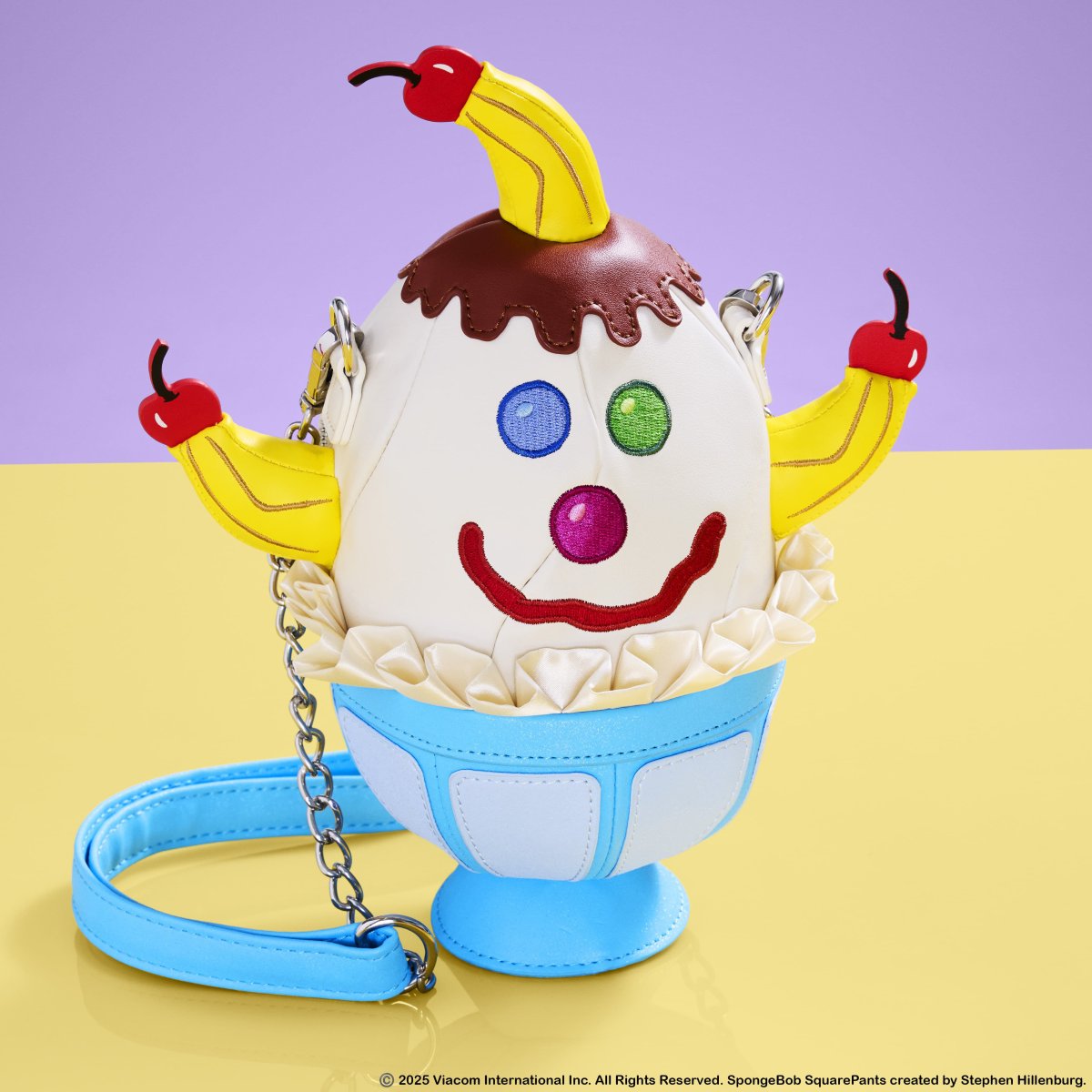SpongeBob Squarepants Goofy Goober Ice Cream Sundae Figural Crossbody Bag - Figurine Bags Nickelodeon - vue 2