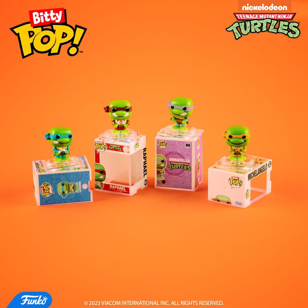 Bitty Pop! Singles Teenage Mutant Ninja Turtles 12-Pack Polybag - Figurine Bitty Pop! Teenage Mutant Ninja Turtles - vue 2