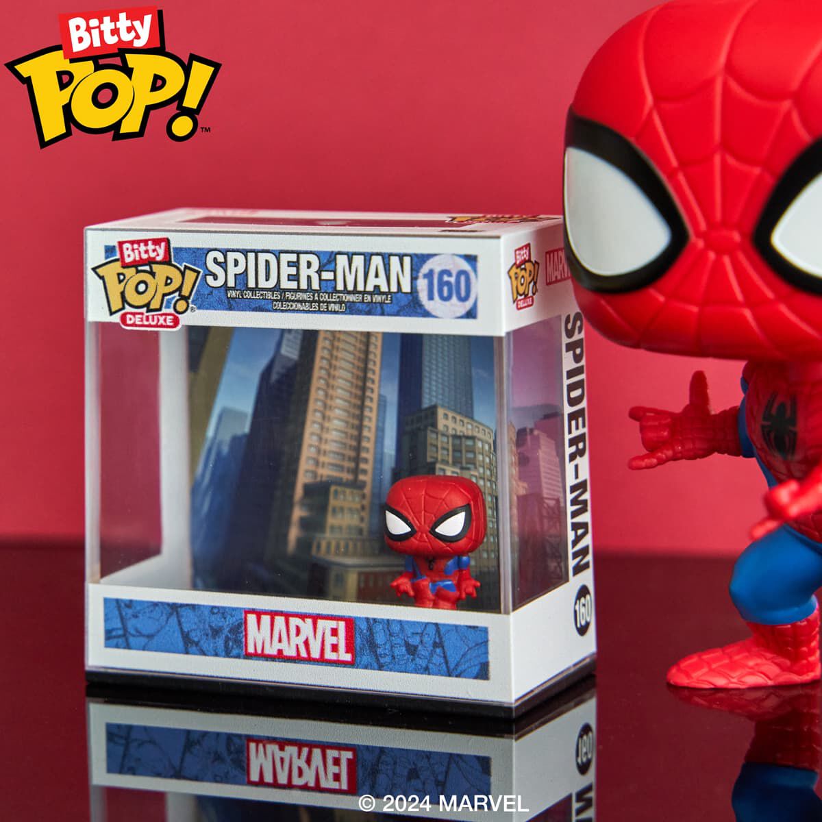 Bitty Pop! Deluxe Spider-Man (Cityscape) - Figurine Bitty Pop! Marvel - vue 2