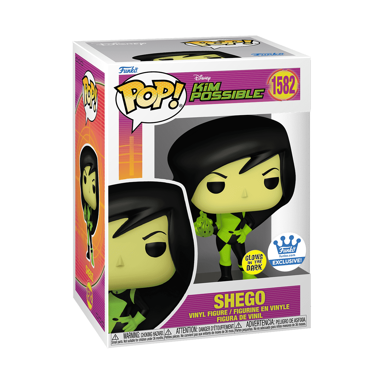 Pop! Shego (Glow) - Figurine Pop! Disney - vue 3