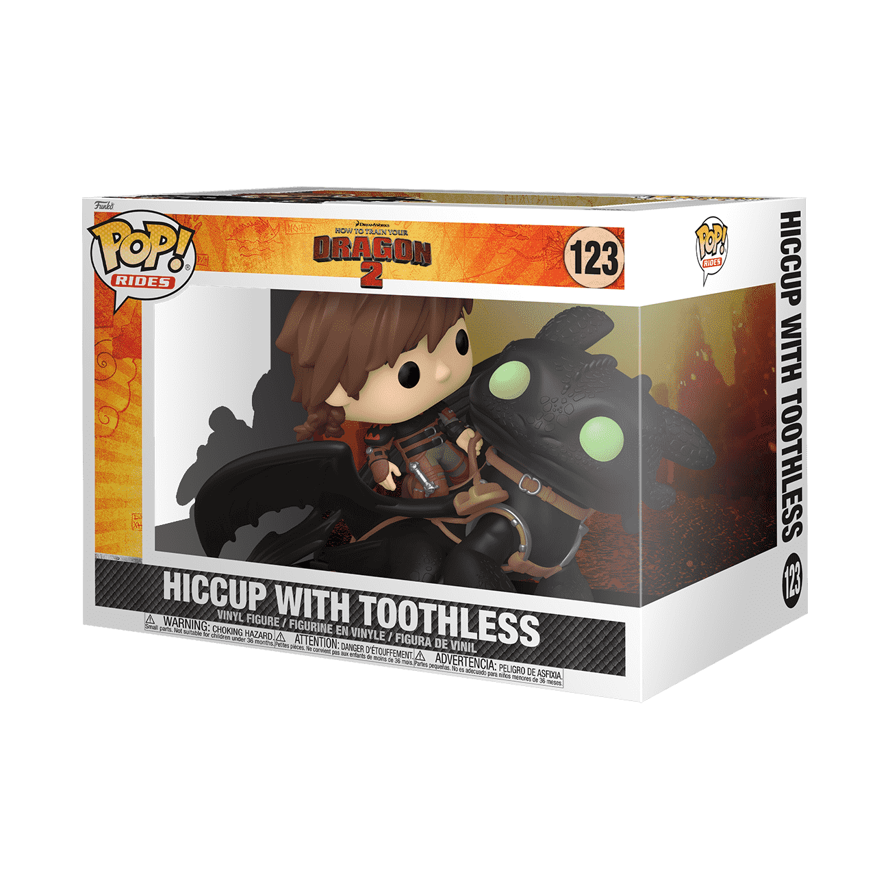 Pop! Rides Deluxe Hiccup with Toothless - Figurine Pop! How to Train Your Dragon - vue 2