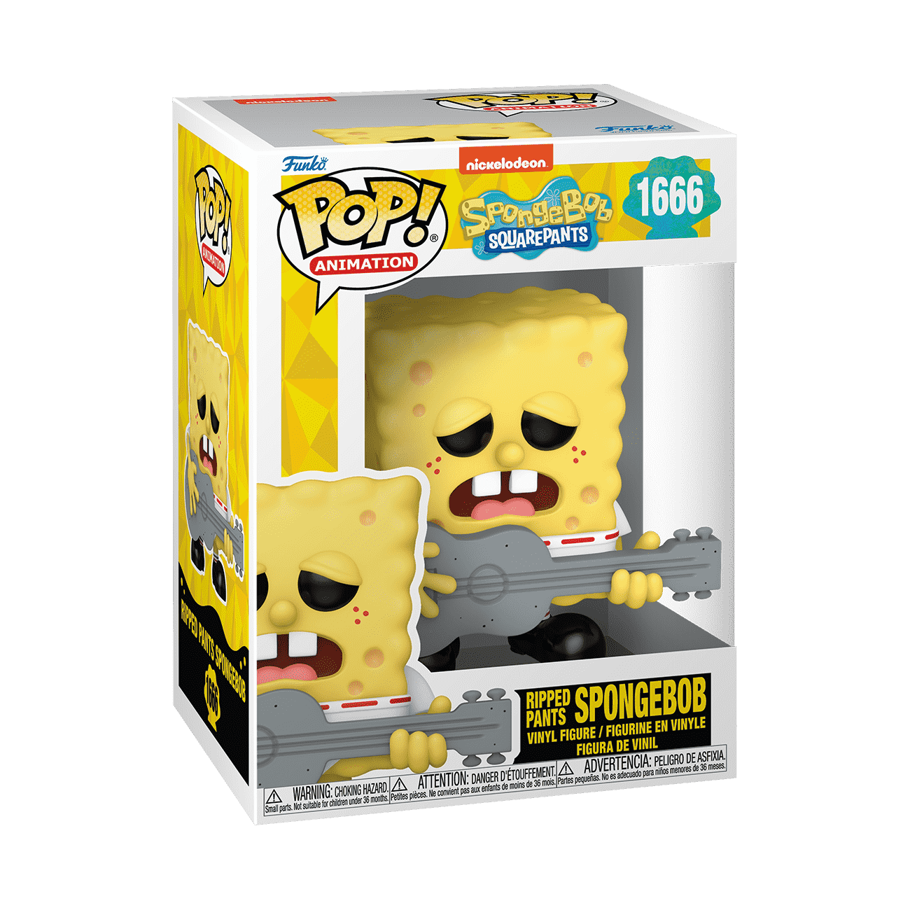 Pop! Ripped Pants SpongeBob - Figurine Pop! Nickelodeon - vue 2