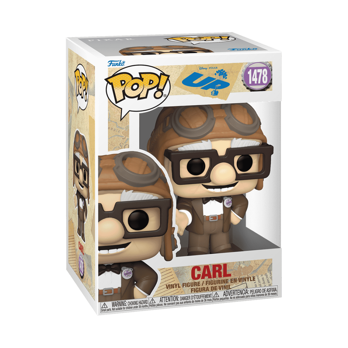 Pop! Carl in Aviator Hat - Figurine Pop! Pixar - vue 2