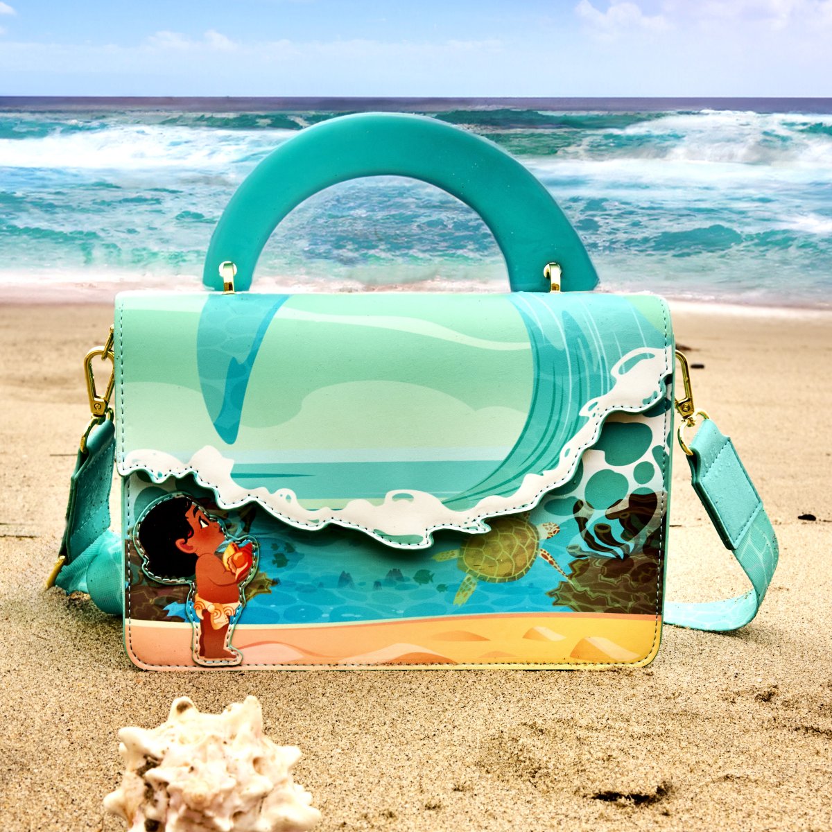 Young Moana Ocean Wave Crossbody Bag - Figurine Bags Disney - vue 2