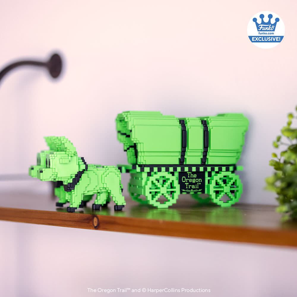 Pop! Rides Super Deluxe the Oregon Trail Oxen and Wagon (Green & Black) - Figurine Pop! The Oregon Trail - vue 2