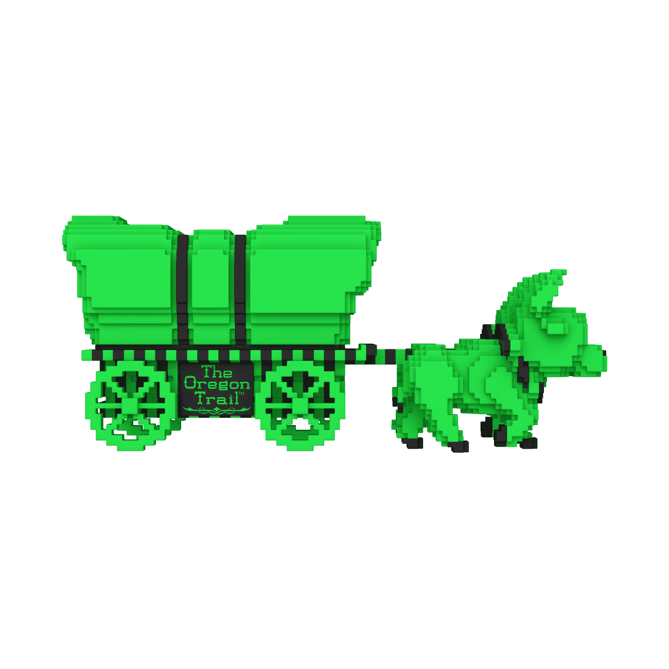 Pop! Rides Super Deluxe the Oregon Trail Oxen and Wagon (Green & Black) - Figurine Pop! The Oregon Trail - vue 3