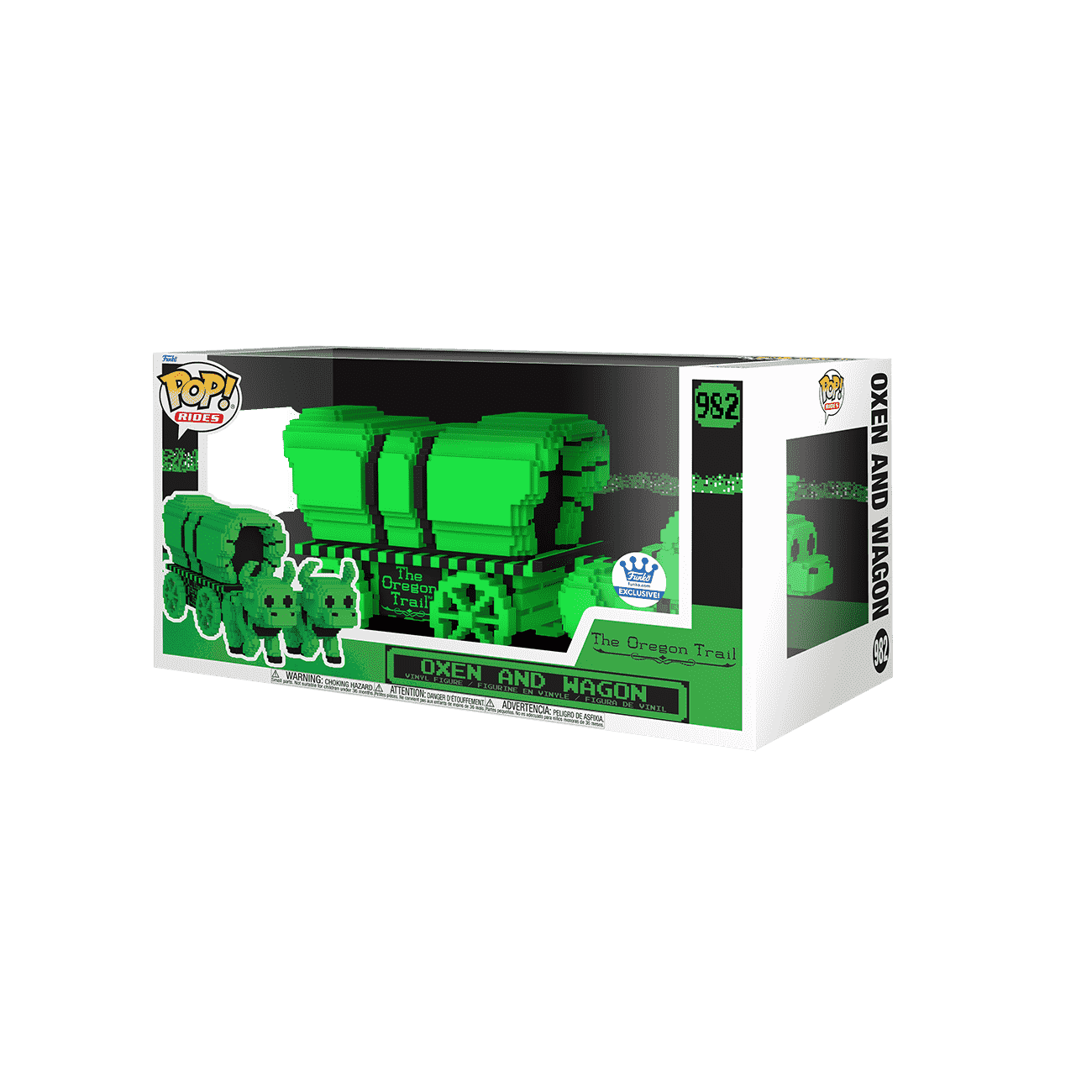 Pop! Rides Super Deluxe the Oregon Trail Oxen and Wagon (Green & Black) - Figurine Pop! The Oregon Trail - vue 4