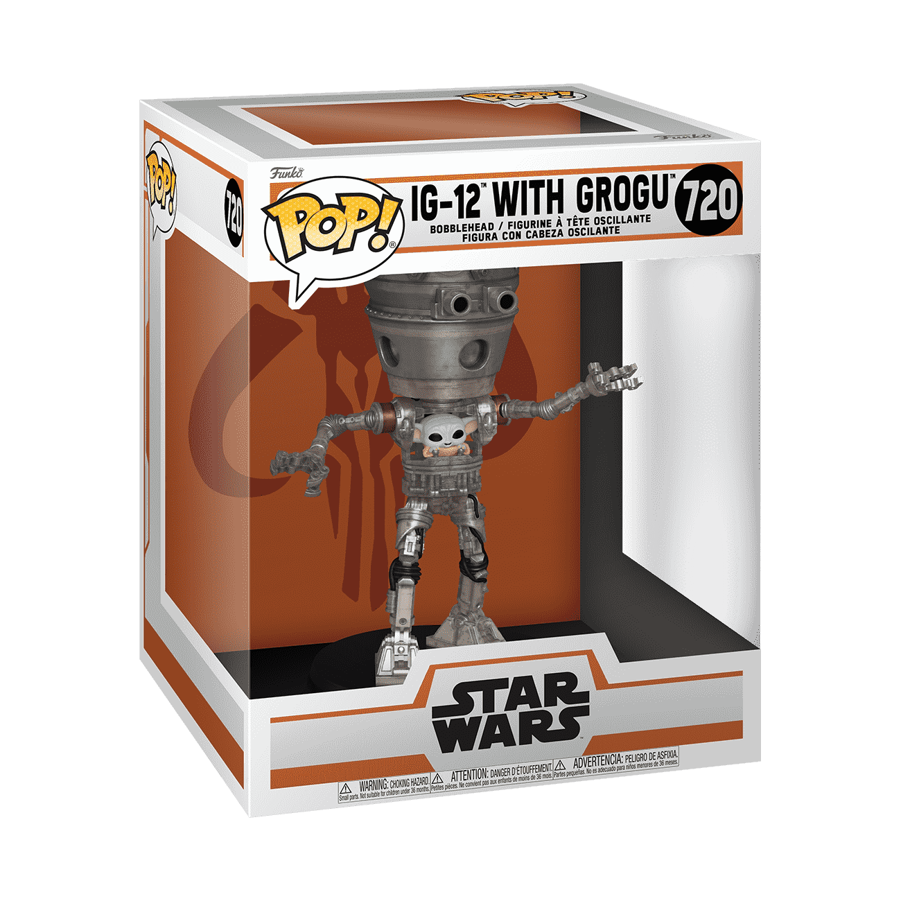 Pop! Deluxe IG-12 with Grogu - Figurine Pop! Star Wars - vue 2