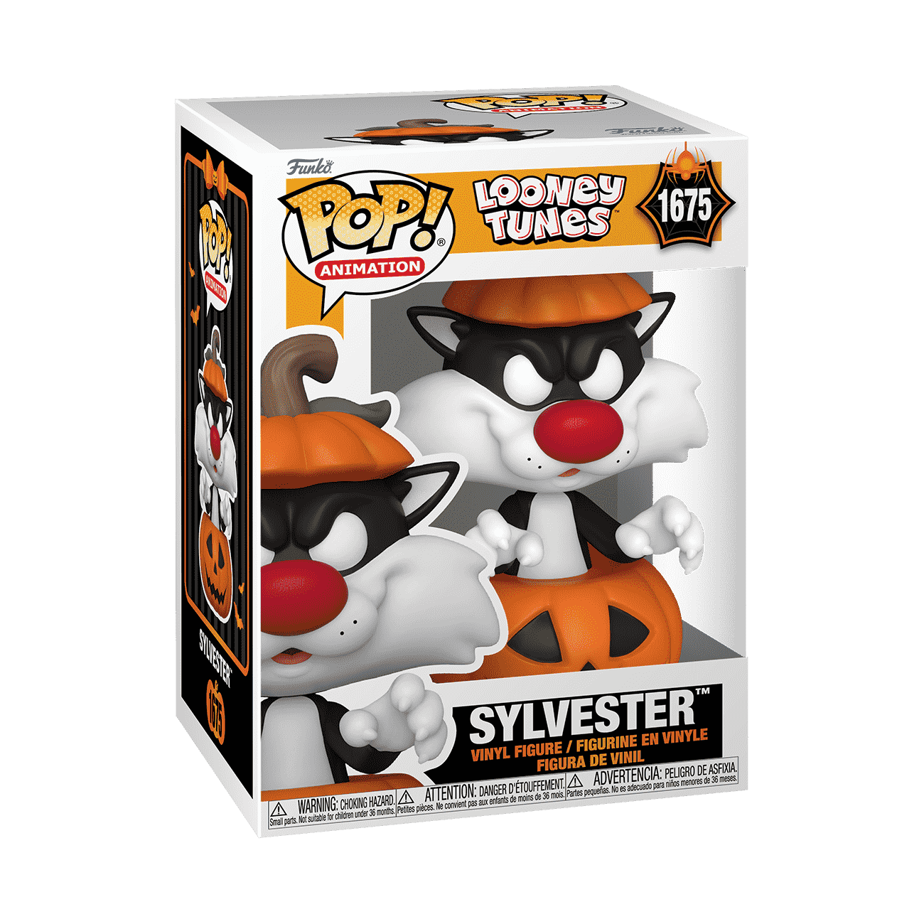 Pop! Sylvester in Pumpkin Costume - Figurine Pop! Looney Tunes - vue 2