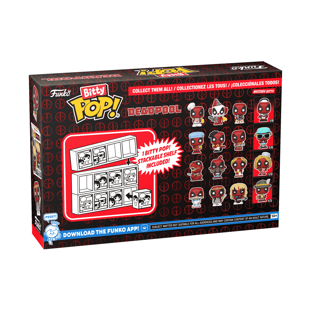 Bitty Pop! Deadpool 4-Pack Series 2 - Figurine Bitty Pop! Marvel - vue 3