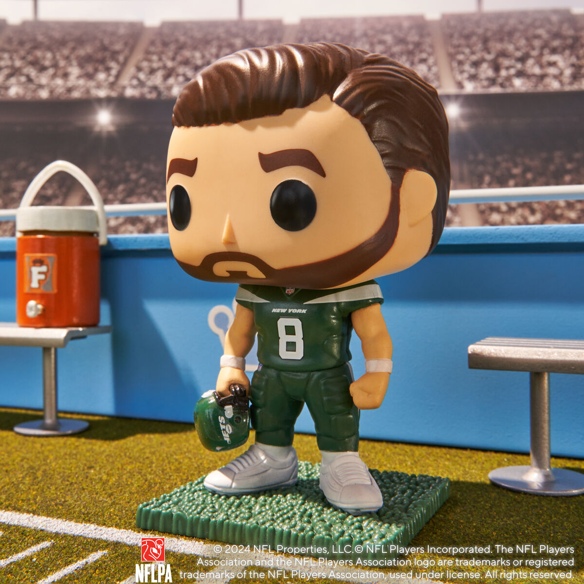 Pop! Aaron Rodgers (Jets Home Uniform) - Figurine Pop! NFL - vue 2