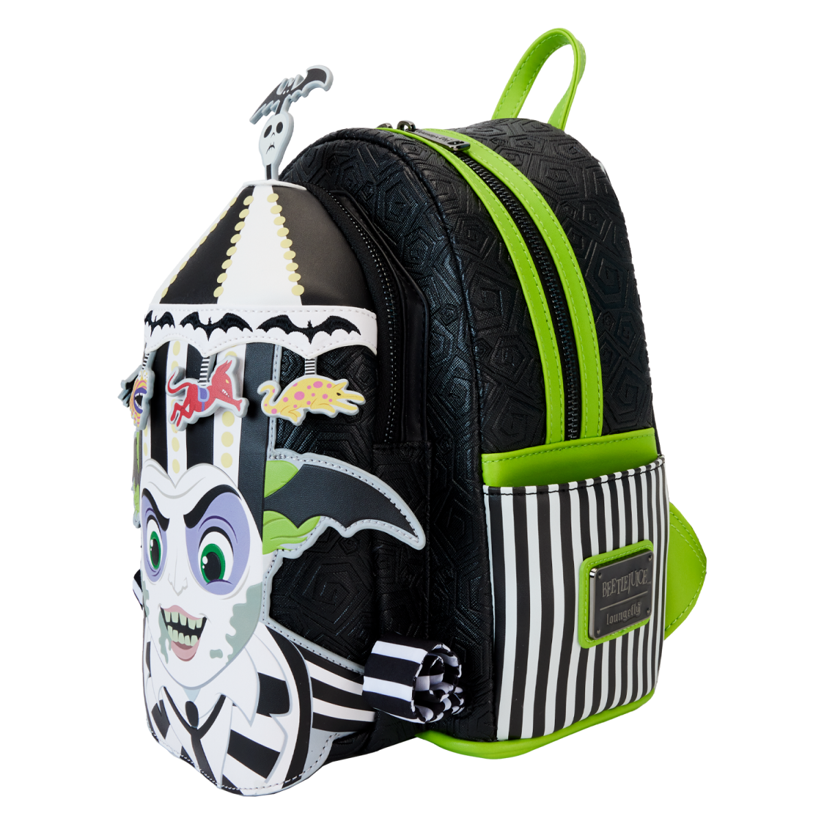 Beetlejuice Carousel Hat Light Up Cosplay Mini Backpack - Figurine Bags Beetlejuice - vue 4
