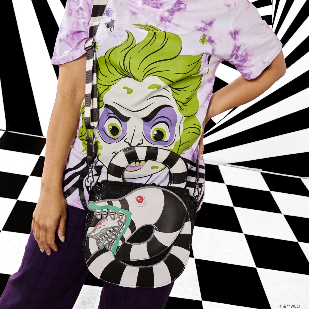Beetlejuice Sandworm Crossbody Bag - Figurine Bags Beetlejuice - vue 2