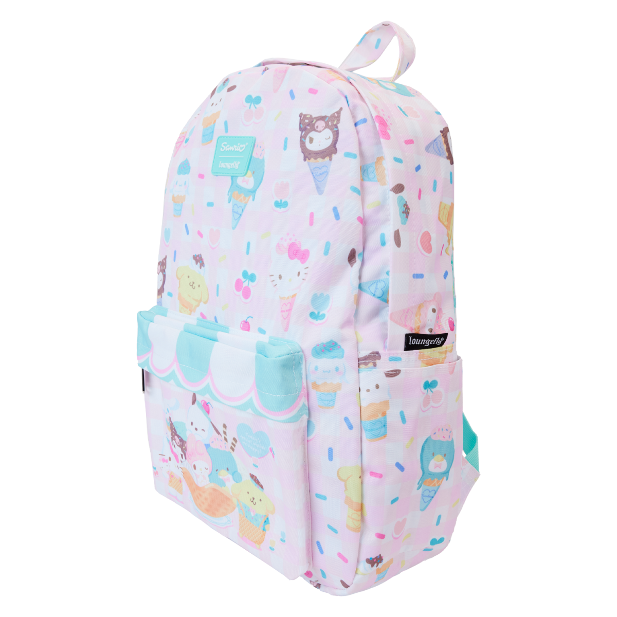 Sanrio Hello Kitty & Friends Sweets All-Over Print Nylon Full-Size Backpack - Figurine Bags Sanrio - vue 2