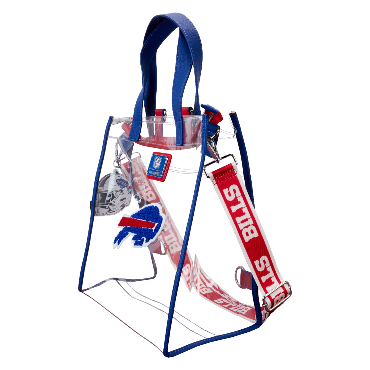NFL Buffalo Bills Clear Convertible Backpack & Tote Crossbody Stadium Bag - Figurine Bags NFL - vue 4