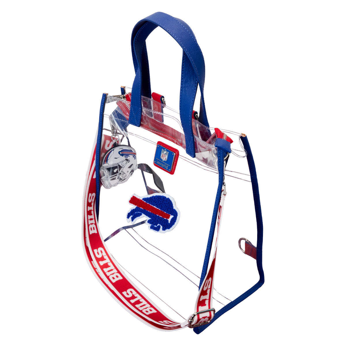 NFL Buffalo Bills Clear Convertible Backpack & Tote Crossbody Stadium Bag - Figurine Bags NFL - vue 5