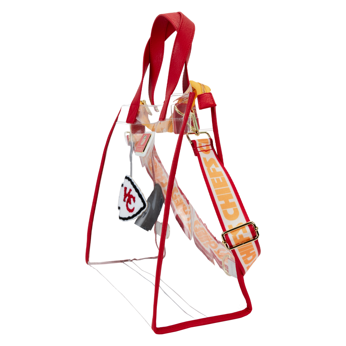 NFL Kansas City Chiefs Clear Convertible Backpack & Tote Crossbody Stadium Bag - Figurine Bags NFL - vue 4