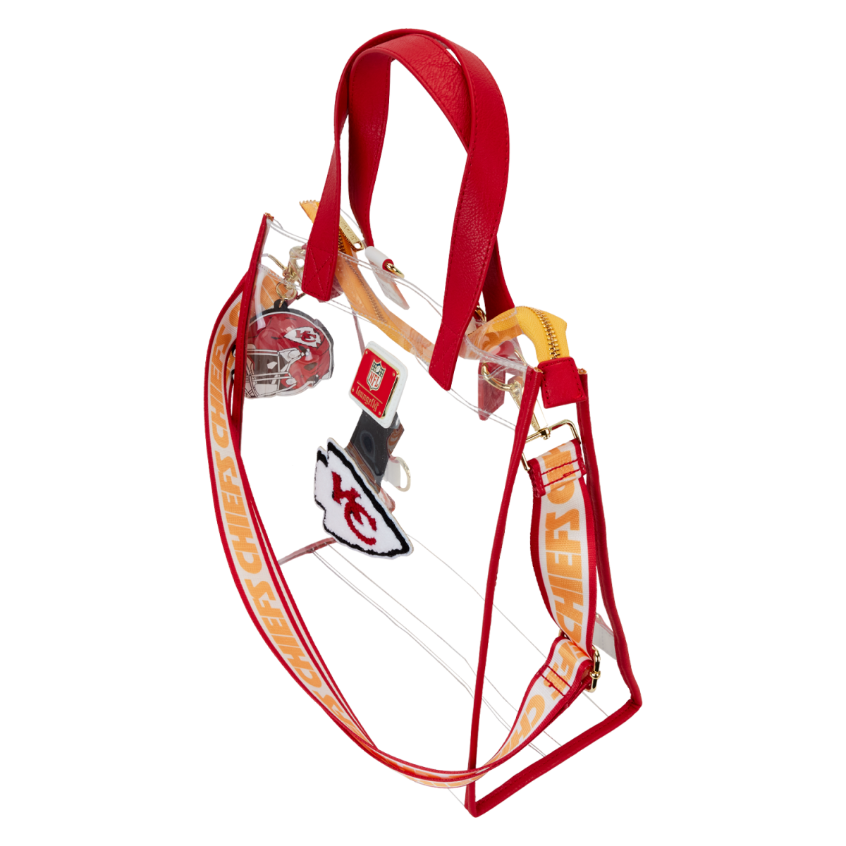 NFL Kansas City Chiefs Clear Convertible Backpack & Tote Crossbody Stadium Bag - Figurine Bags NFL - vue 5