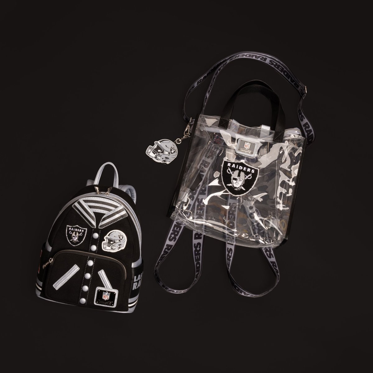 NFL Las Vegas Raiders Varsity Mini Backpack - Figurine Bags NFL - vue 3