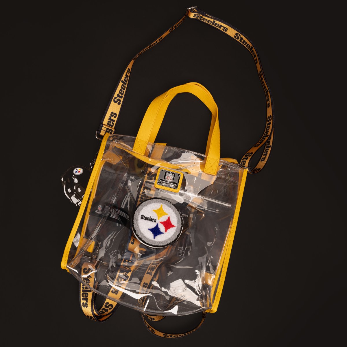 NFL Pittsburgh Steelers Clear Convertible Backpack & Tote Crossbody Stadium Bag - Figurine Bags NFL - vue 2