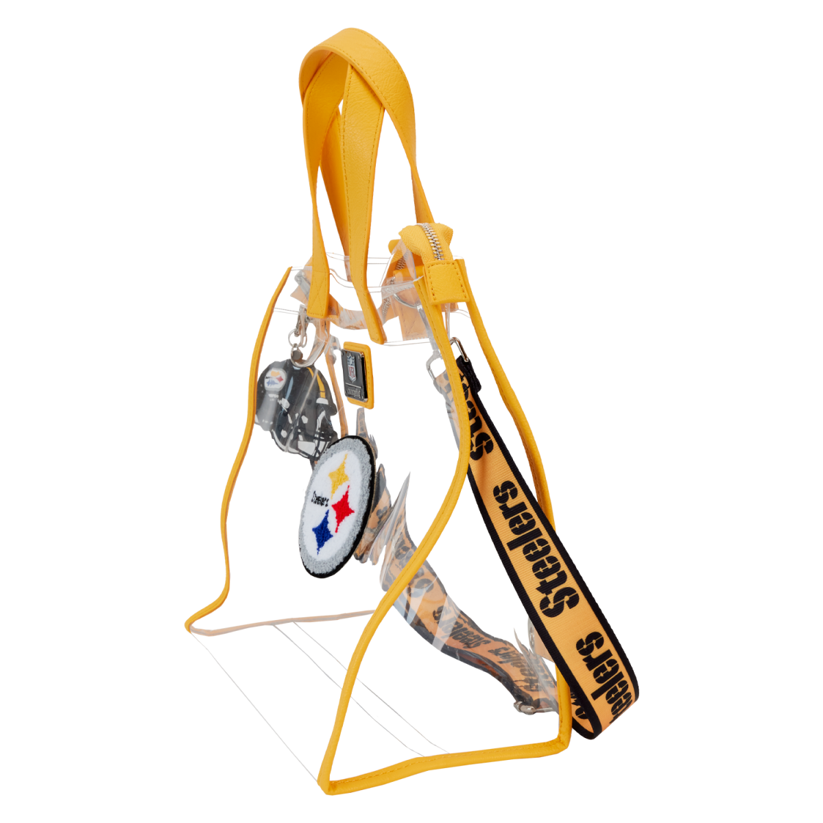 NFL Pittsburgh Steelers Clear Convertible Backpack & Tote Crossbody Stadium Bag - Figurine Bags NFL - vue 4