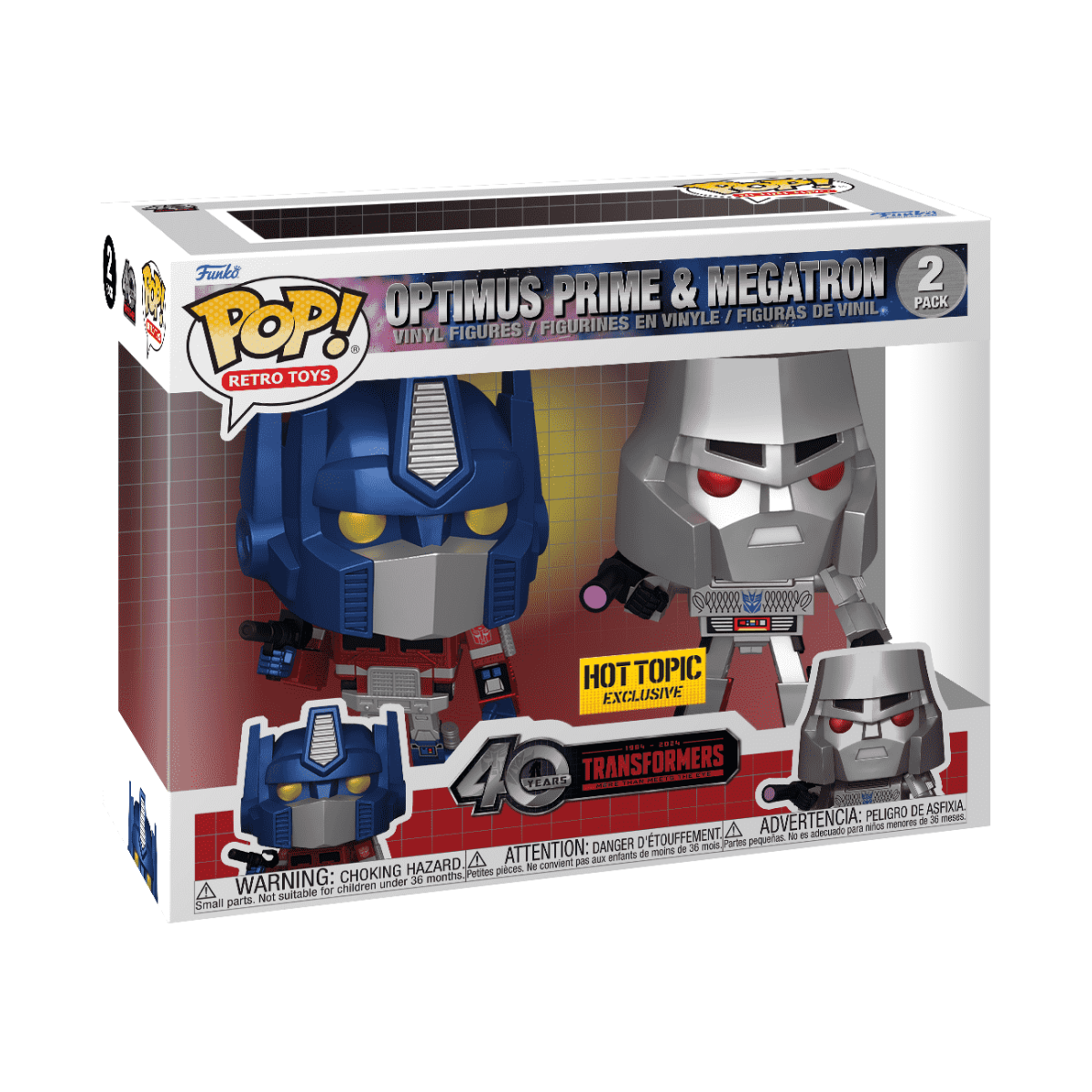 Pop! Optimus Prime & Megatron 2-Pack - Figurine Pop! Transformers - vue 2