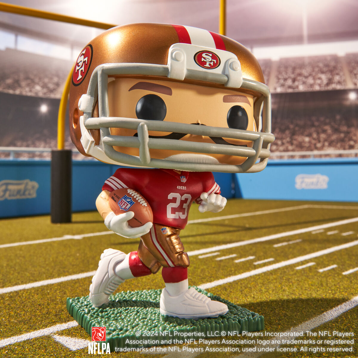 Pop! Christian McCaffrey (49ers Home Uniform) - Figurine Pop! NFL - vue 2