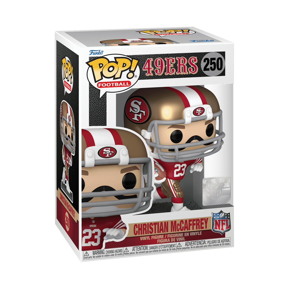 Pop! Christian McCaffrey (49ers Home Uniform) - Figurine Pop! NFL - vue 3