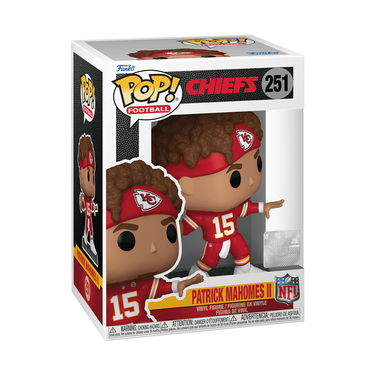 Pop! Patrick Mahomes II in Red Headband - Figurine Pop! NFL - vue 3