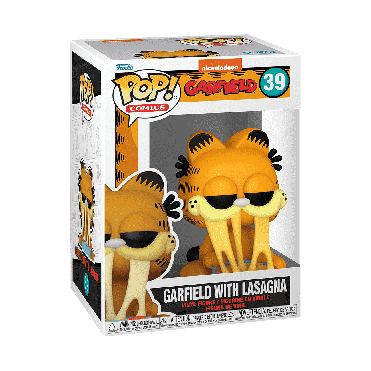 Pop! Garfield with Lasagna - Figurine Pop! Nickelodeon - vue 2