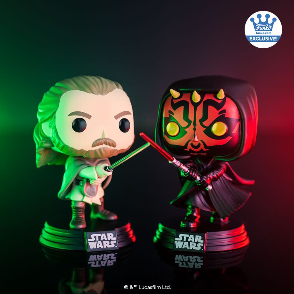 Pop! Qui-Gon Jinn vs. Darth Maul 2-Pack - Figurine Pop! Star Wars - vue 2