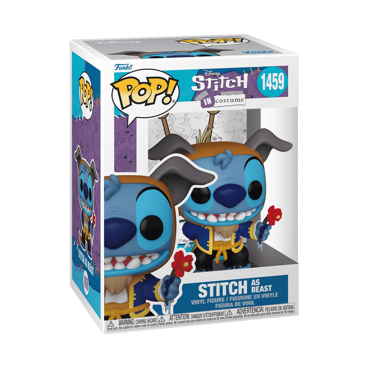 Pop! Stitch as Beast - Figurine Pop! Disney - vue 2
