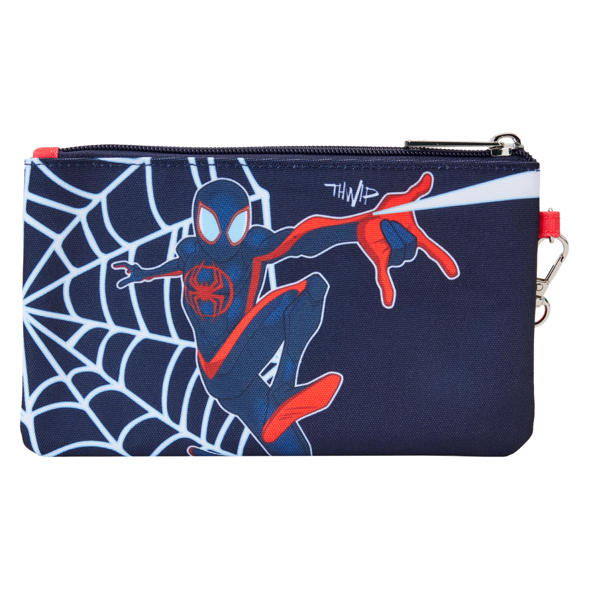Spider-Verse Miles Morales Suit Nylon Zipper Pouch Wristlet - Figurine Wallets