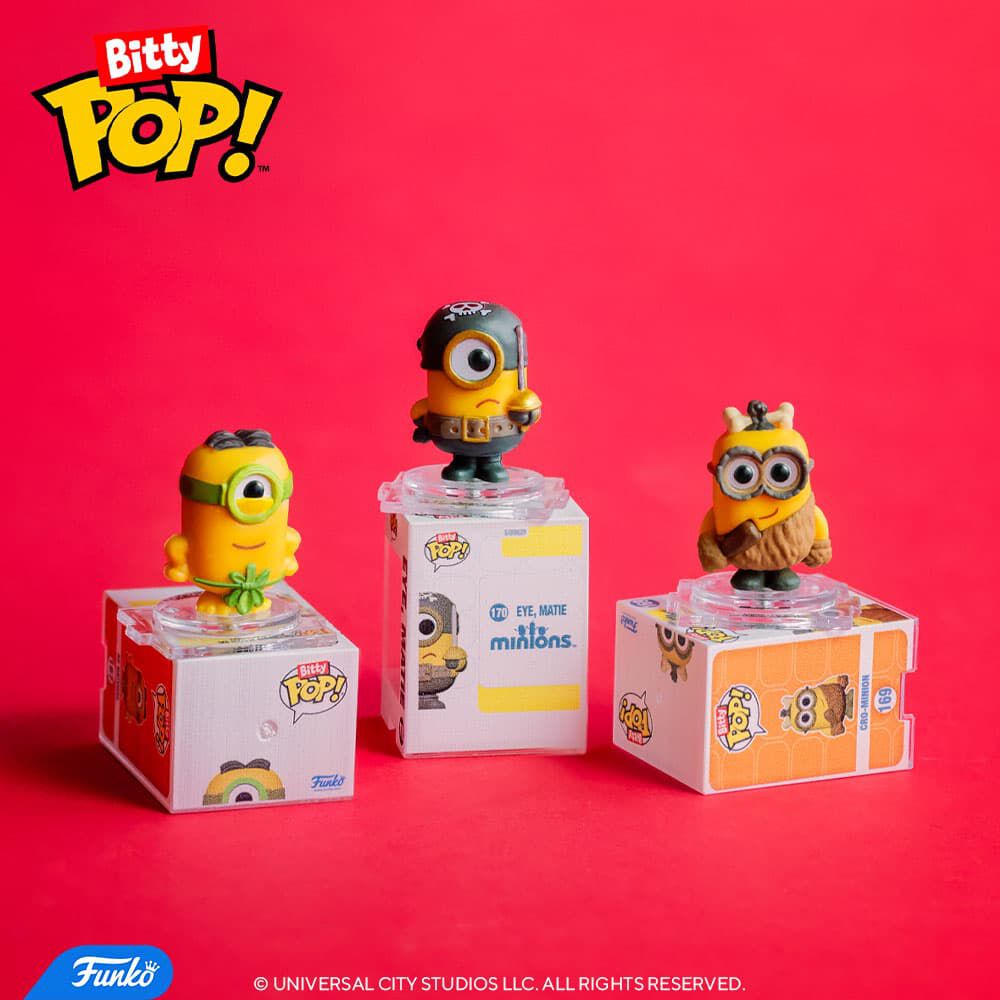 Bitty Pop! Minions 4-Pack Series 1 - Figurine Bitty Pop! Minions - vue 2