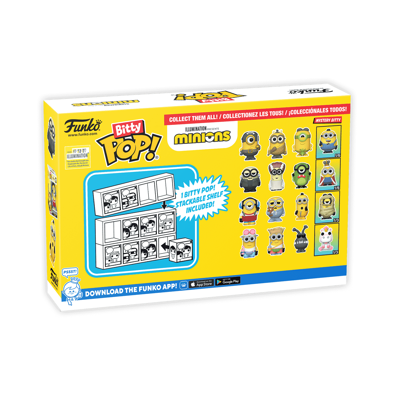 Bitty Pop! Minions 4-Pack Series 3 - Figurine Bitty Pop! Minions - vue 4