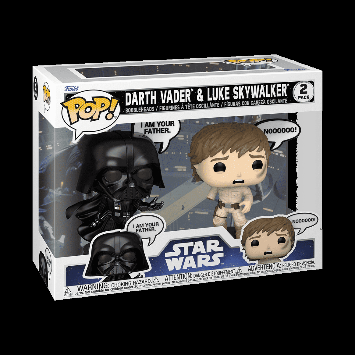 Pop! Darth Vader & Luke Skywalker (I Am Your Father) 2-Pack - Figurine Pop! Star Wars - vue 2