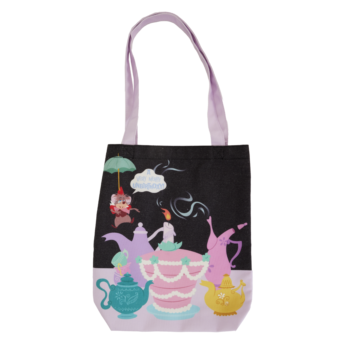 Alice in Wonderland Unbirthday Canvas Tote Bag - Figurine Bags