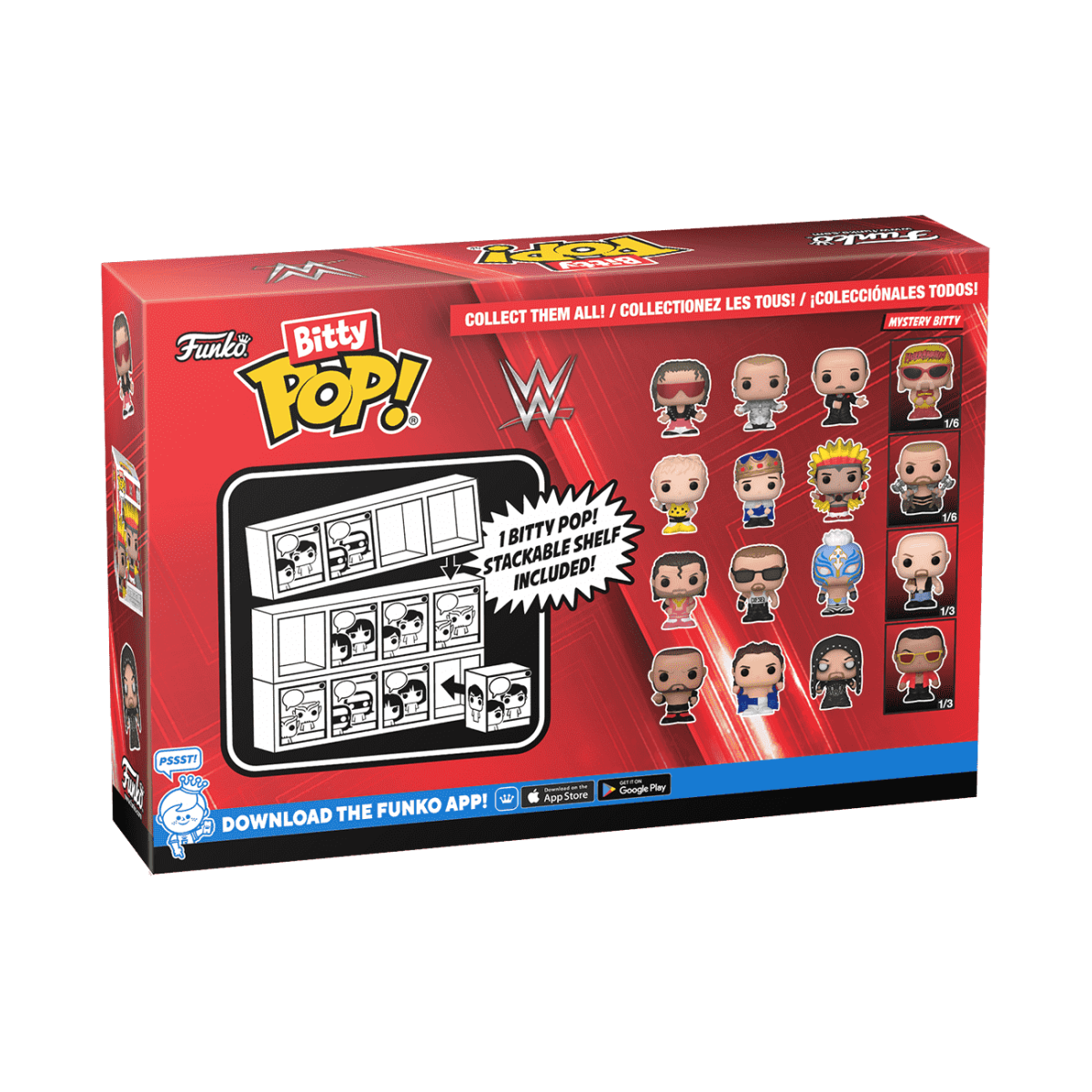 Bitty Pop! WWE 4-Pack Series 1 - Figurine Bitty Pop! WWE - vue 4