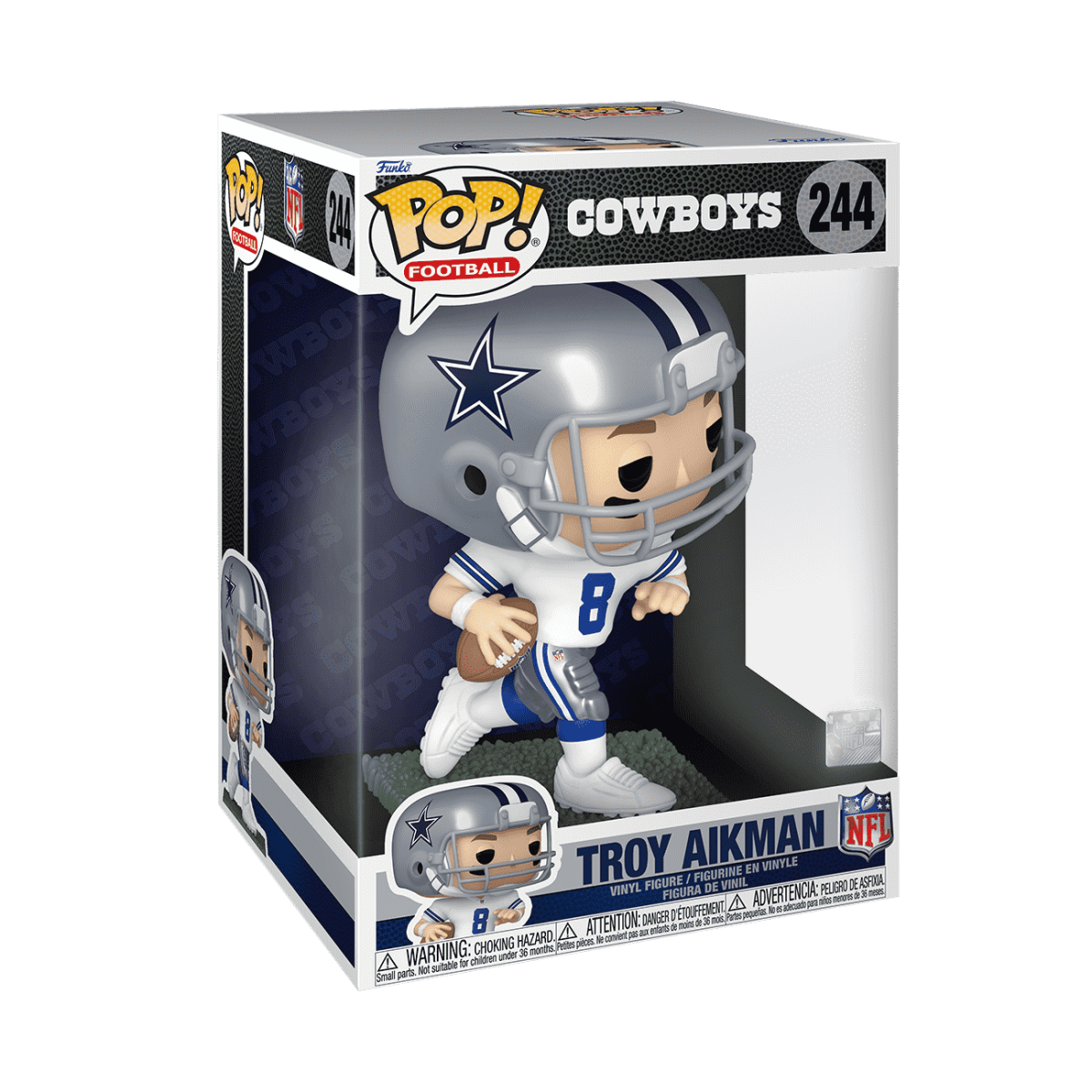 Pop! Jumbo Troy Aikman - Figurine Pop! NFL - vue 3