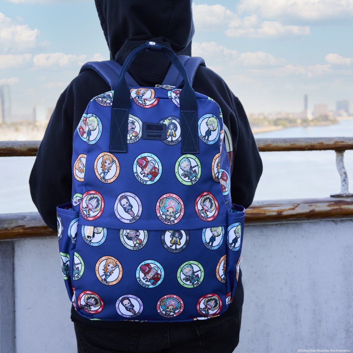One Piece 25th Anniversary Straw Hat Pirates All-Over Print Nylon Full-Size Backpack - Figurine Bags One Piece - vue 2