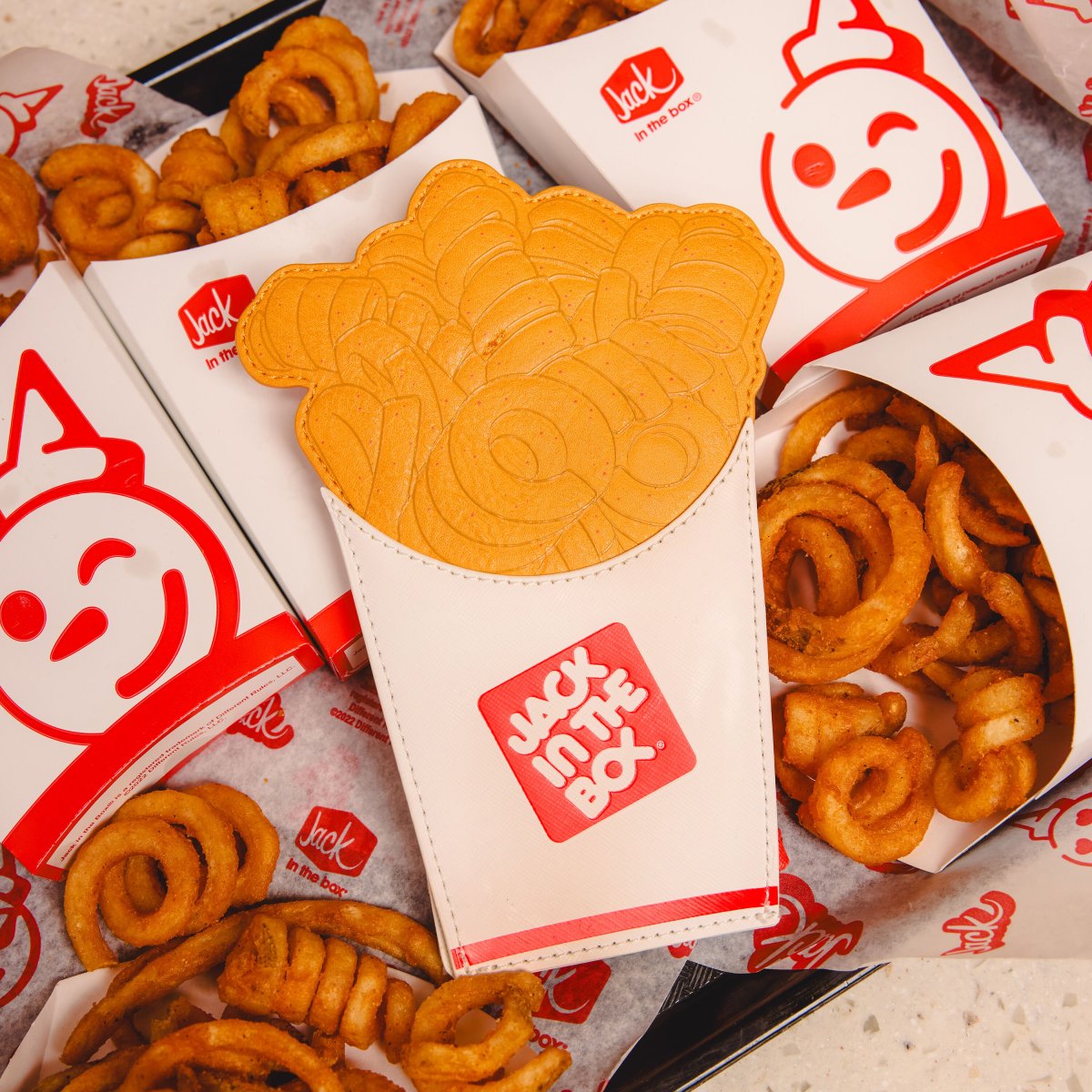 Jack in the Box Curly Fries Card Holder - Figurine Wallets Jack in the Box - vue 2
