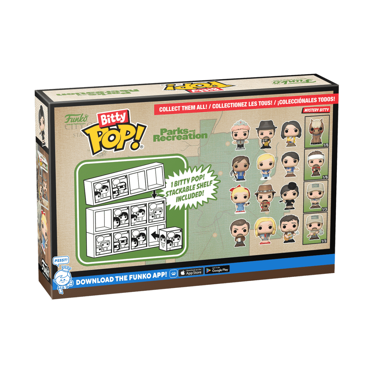 Bitty Pop! Parks and Recreation 4-Pack Series 1 - Figurine Bitty Pop! Parks and Recreation - vue 4