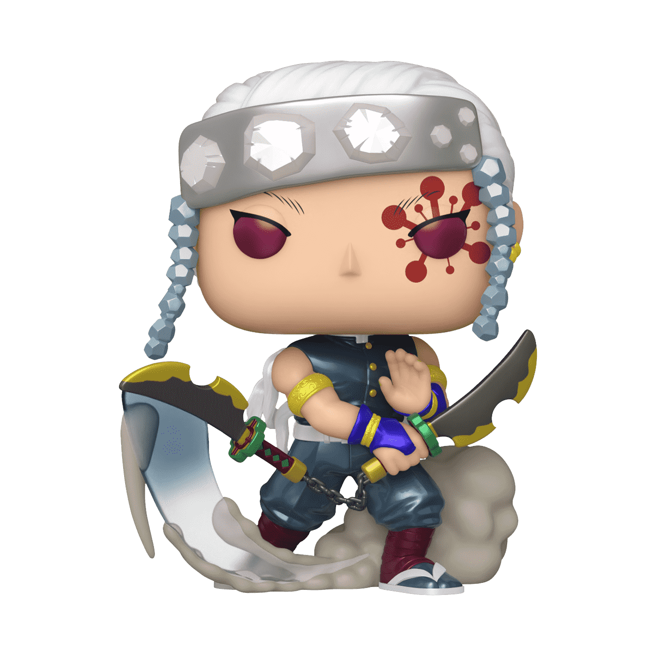 Pop! Tengen Uzui with Nichirin Cleavers - Figurine Pop! Demon Slayer - vue 3