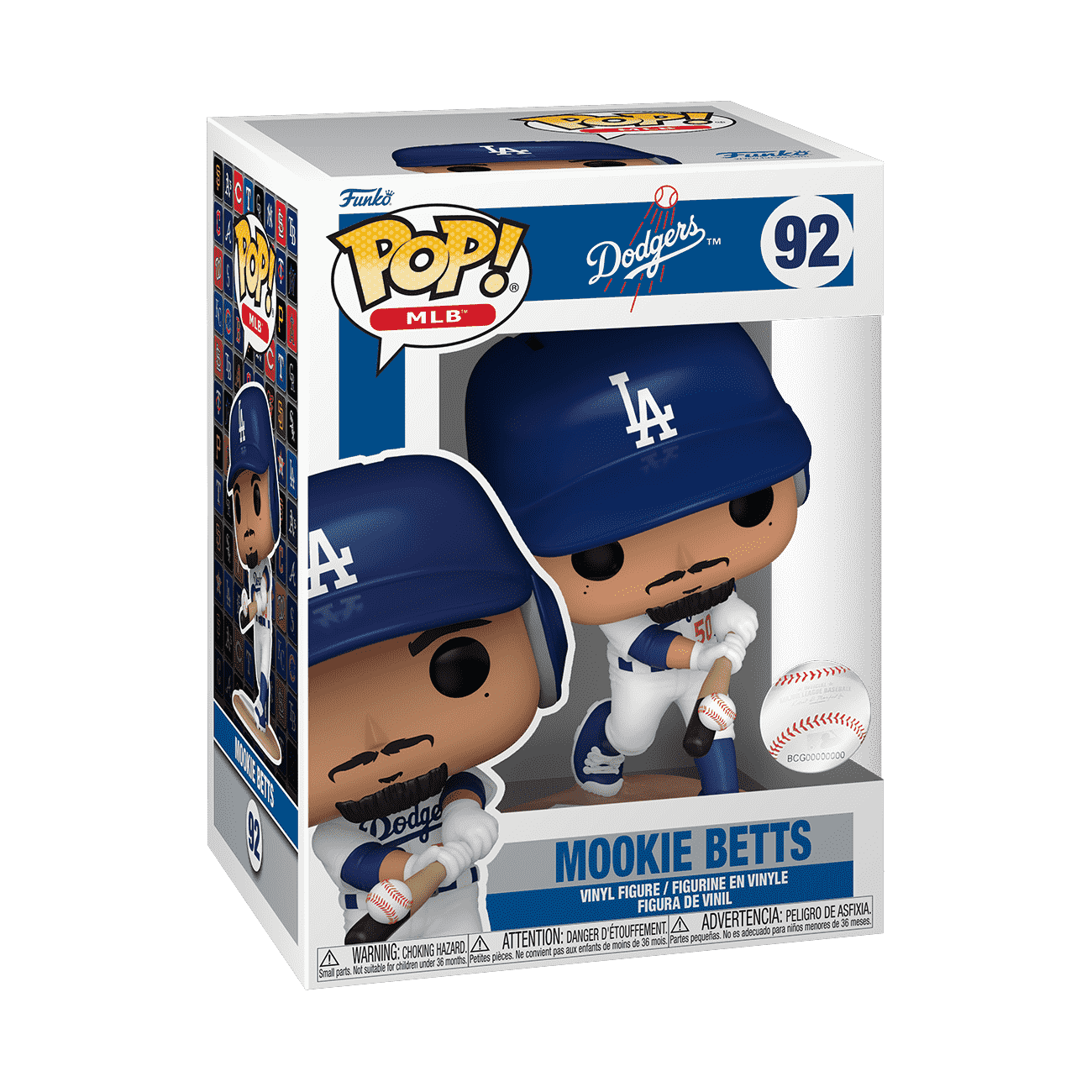 Pop! Mookie Betts (Hitting) - Figurine Pop! MLB - vue 2