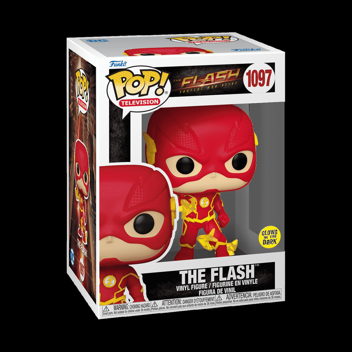 Pop! & Tee The Flash (Glow) - Figurine Pop! & Tee DC Comics - vue 4